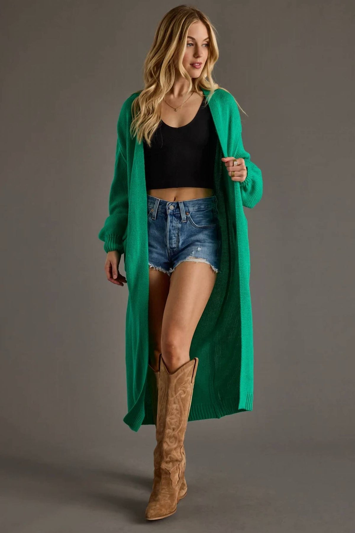 Panache - Soft Knit Duster Cardigan