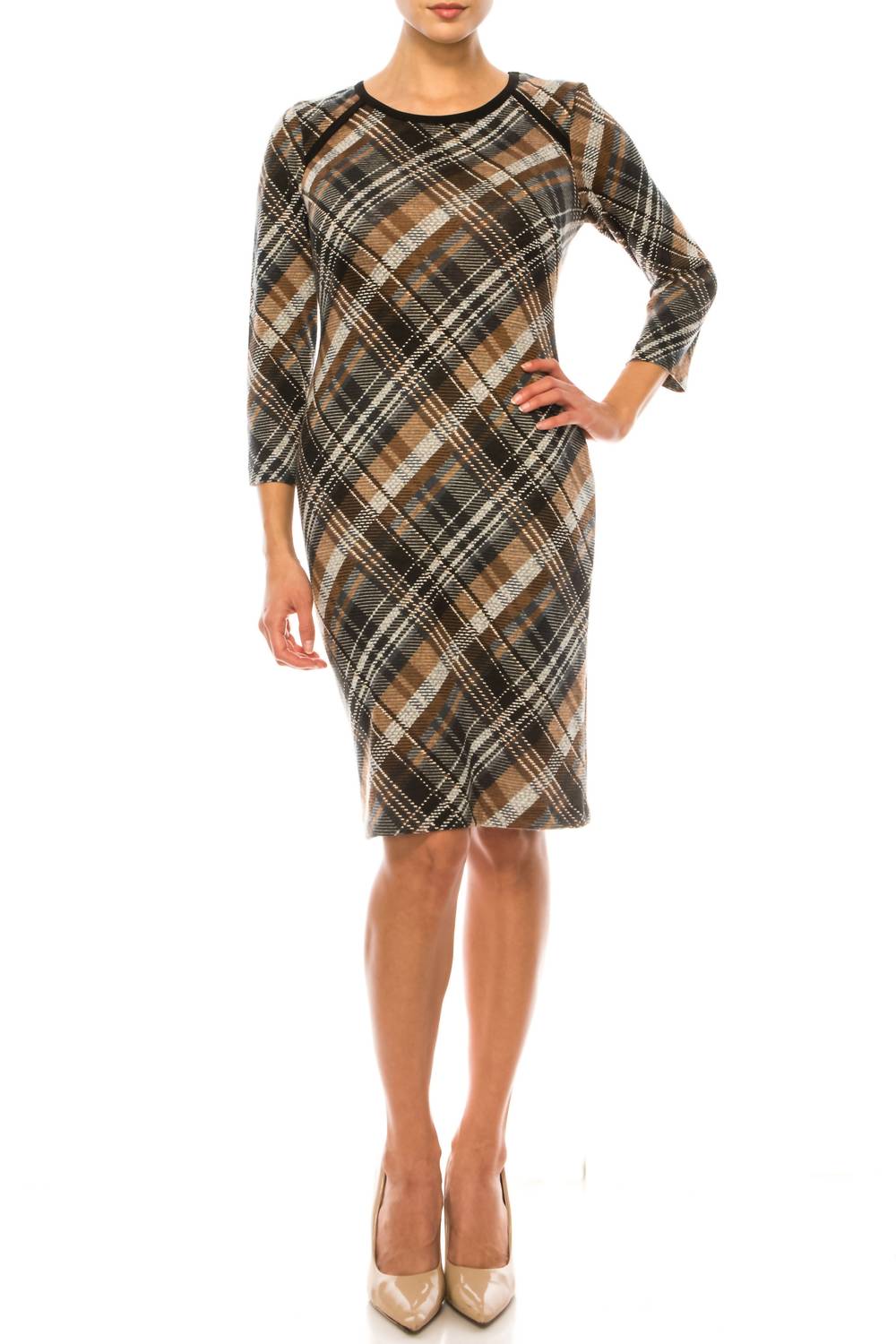 Connected Apparel - Long Sleeve Sheath Dress