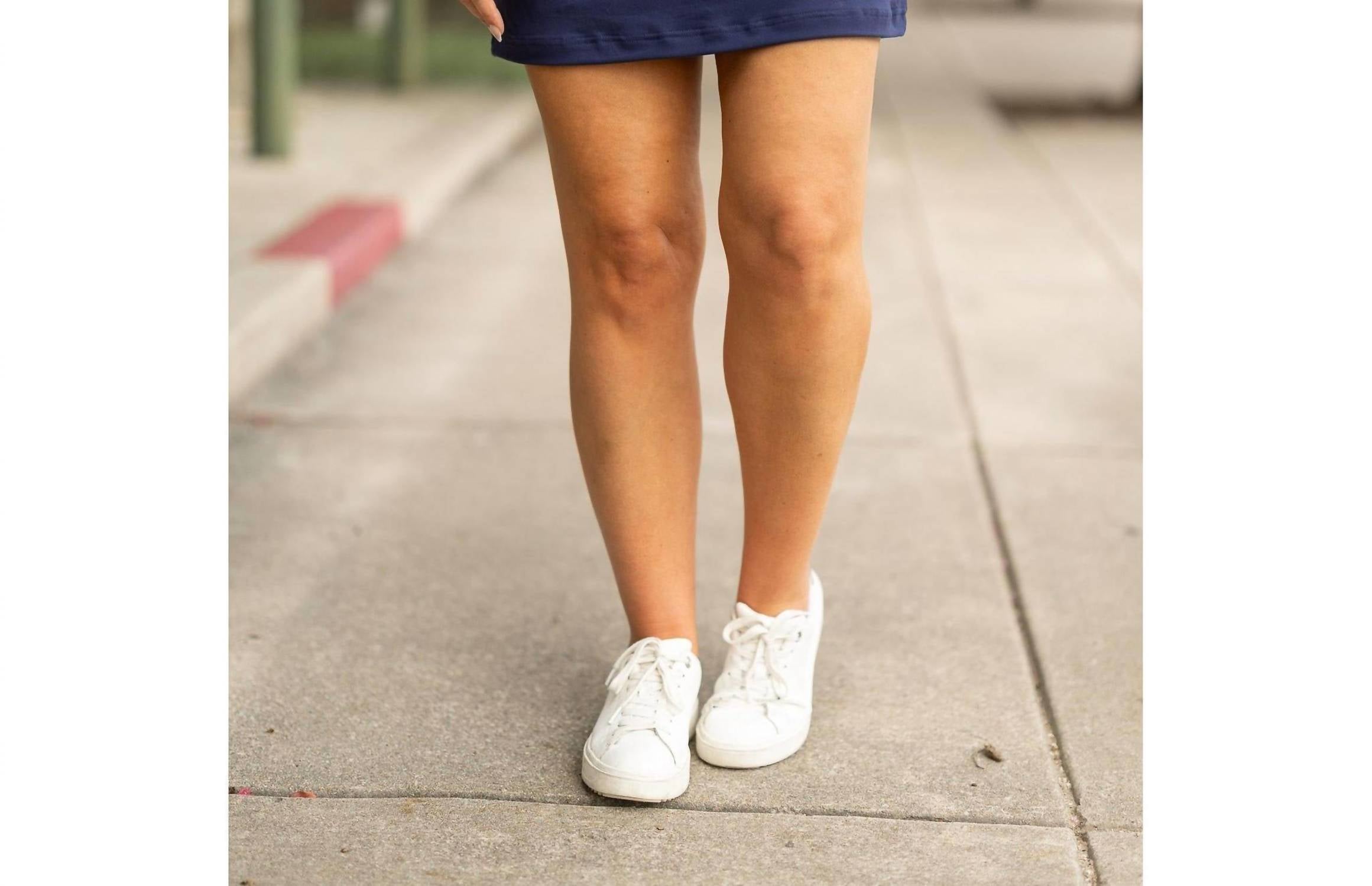Julia Rose Naomi Jogger Skirt in navy 2 - women's skirt