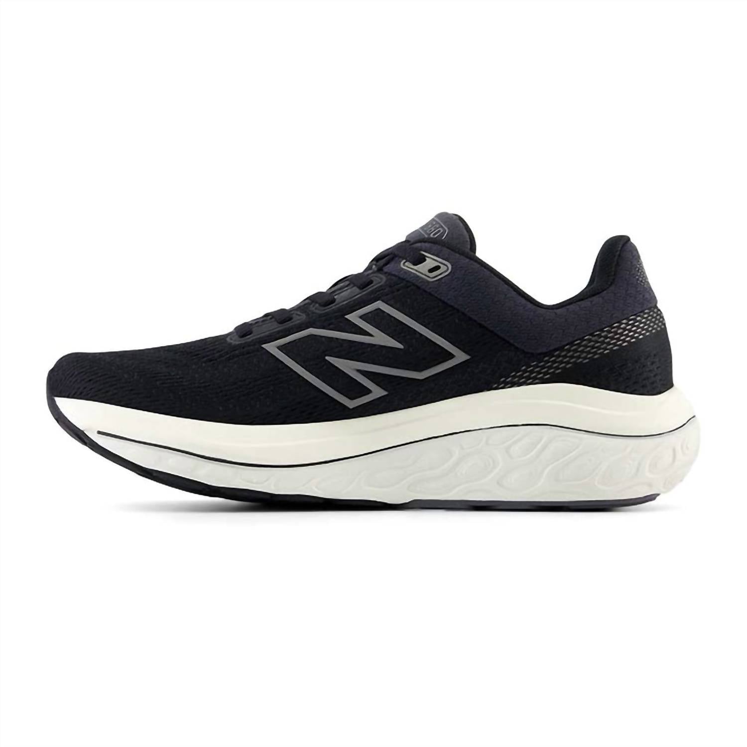 New Balance Women's Fresh Foam X 860v14 Running Shoes in black phantom - women's shoe - detail view