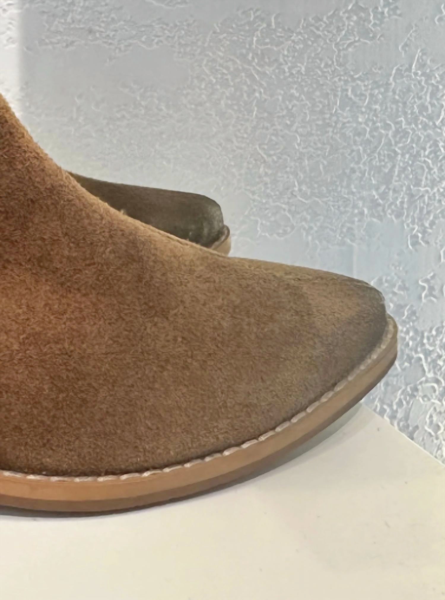 Naughty Monkey Women's Frenchy Boots in tan - women's shoe - detail view