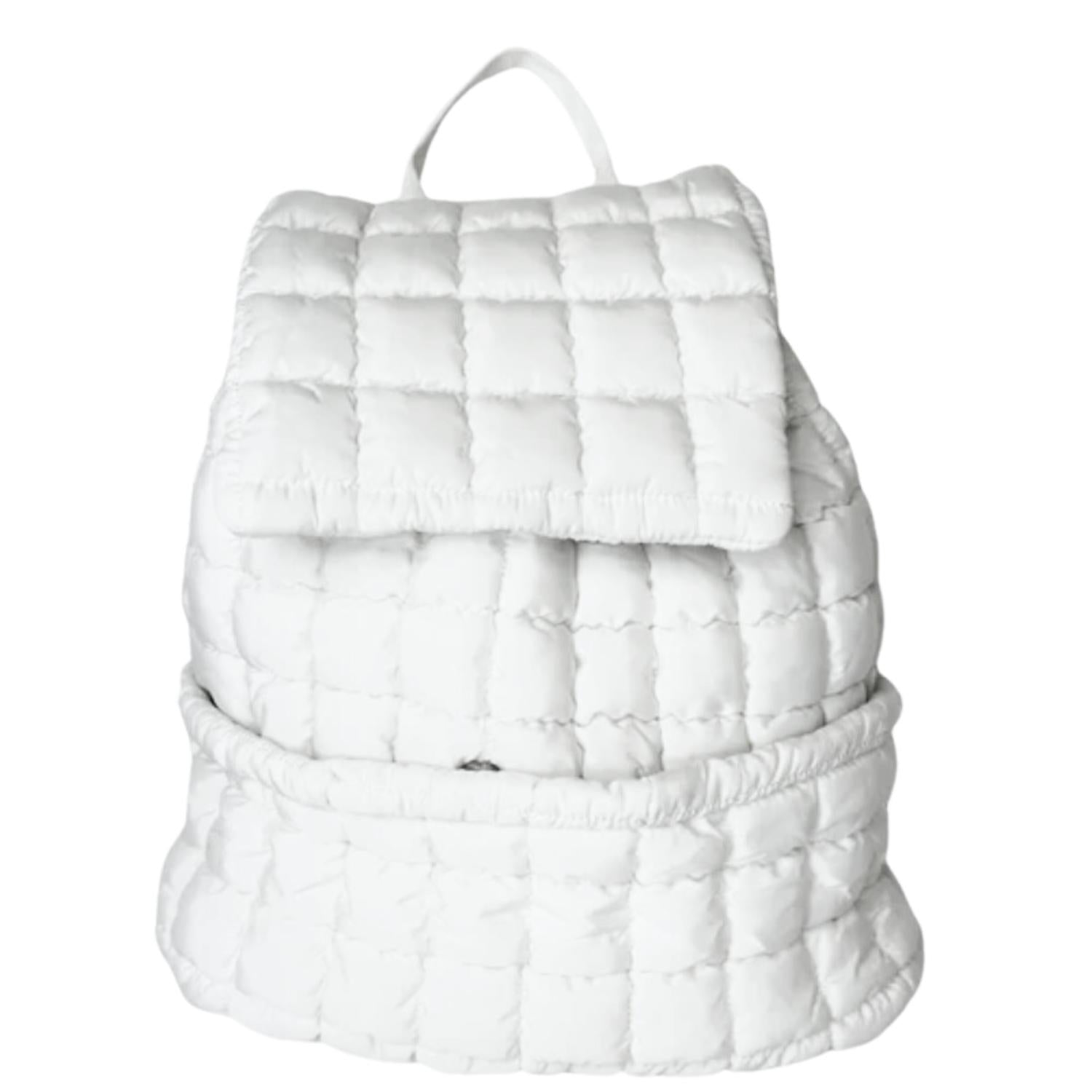 Lil Darlings Women's Puffer Backpack in white - women's bag