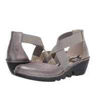 FLY LONDON Women's Paco Wedge Shoes in pewter - women's shoe - view 7
