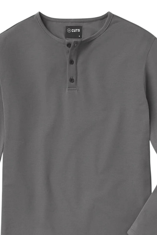 Cuts - Men's Ao Henley Long Sleeve Tee