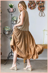 Oli & Hali - Washed Sleeveless Balloon Dress