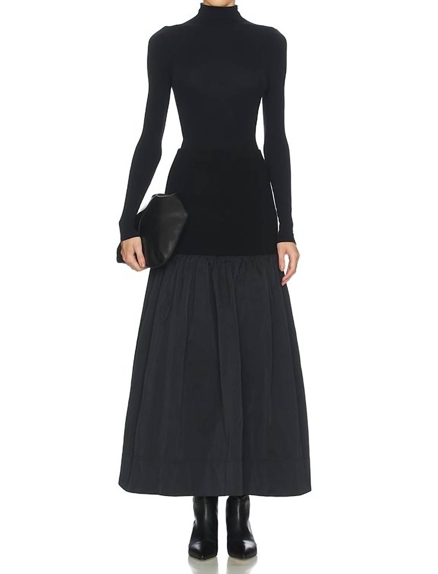 A.L.C. - Cami Mixed Media Maxi Skirt