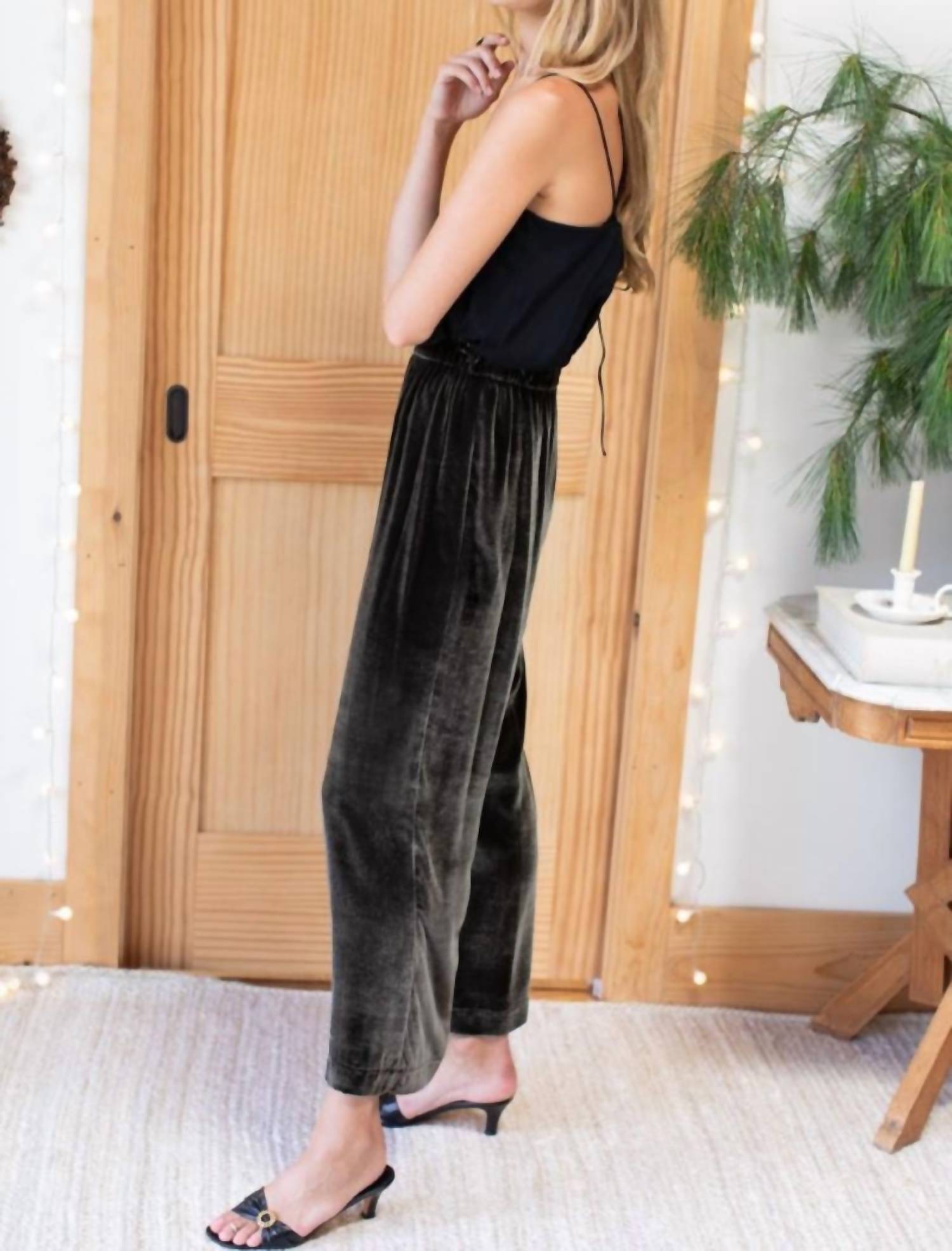 Emerson Fry - Wide Leg Velvet Pant