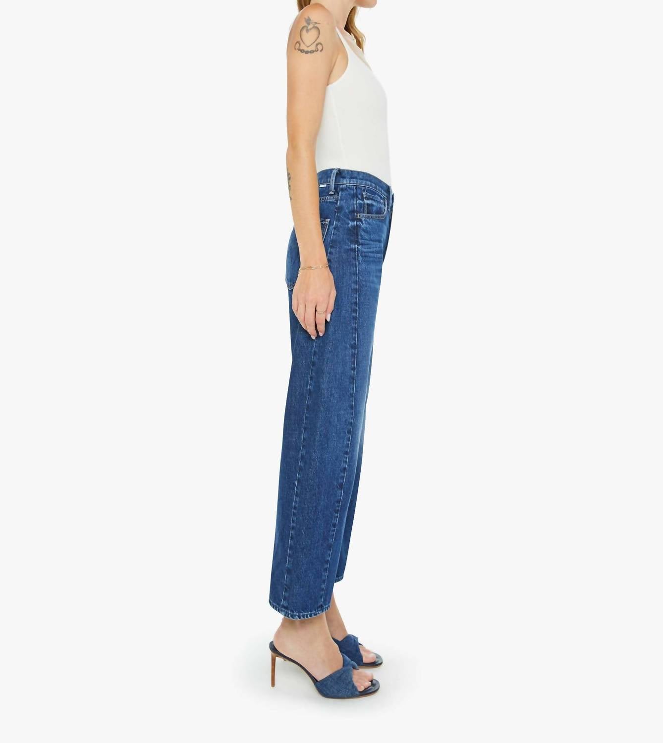 Mother - Half Pipe Ankle High Rise Jeans