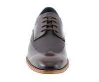 Amali Men's Luke Derby Shoes in brown - men's shoe - detail view