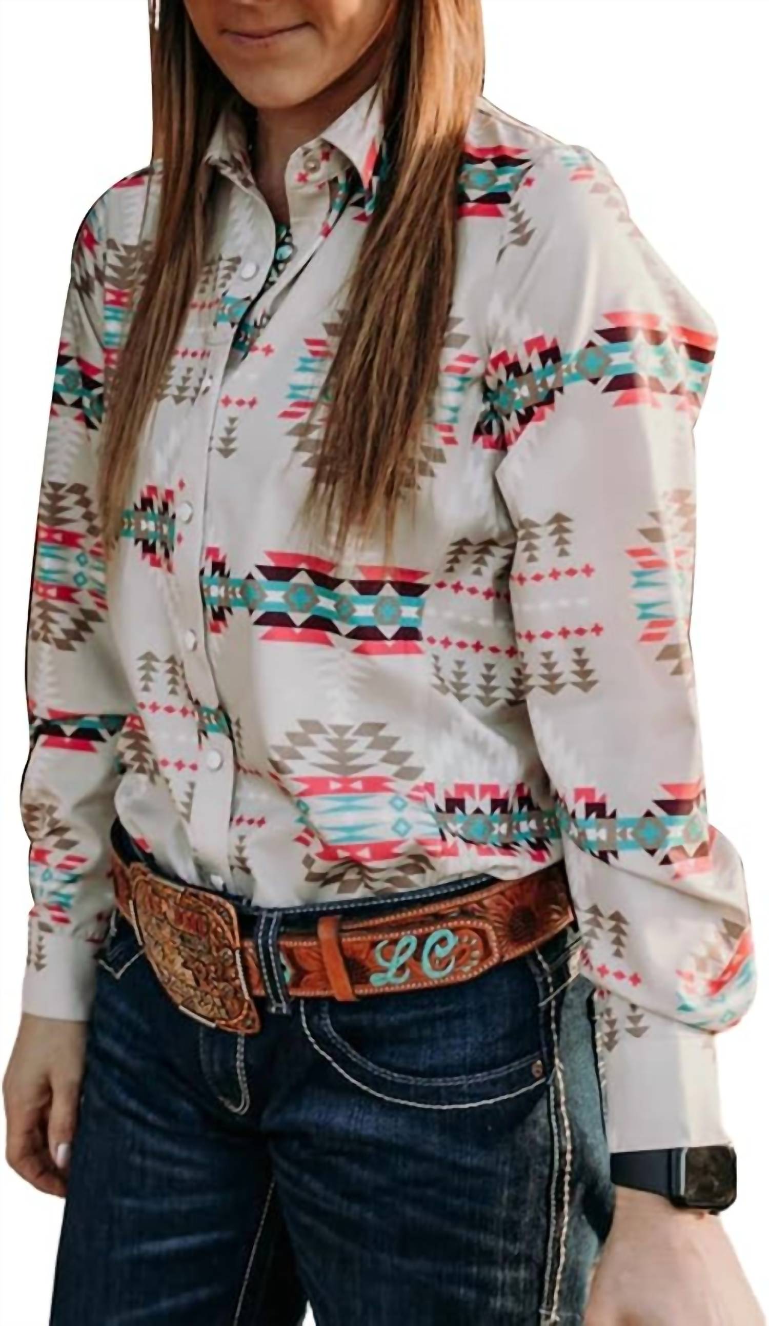 Sterling Kreek - Lesson In Leavin’ Snap Front Long Sleeve Top