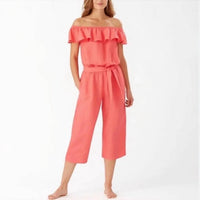 Tommy Bahama - Linen Blend Dye Cropped Jumpsuit