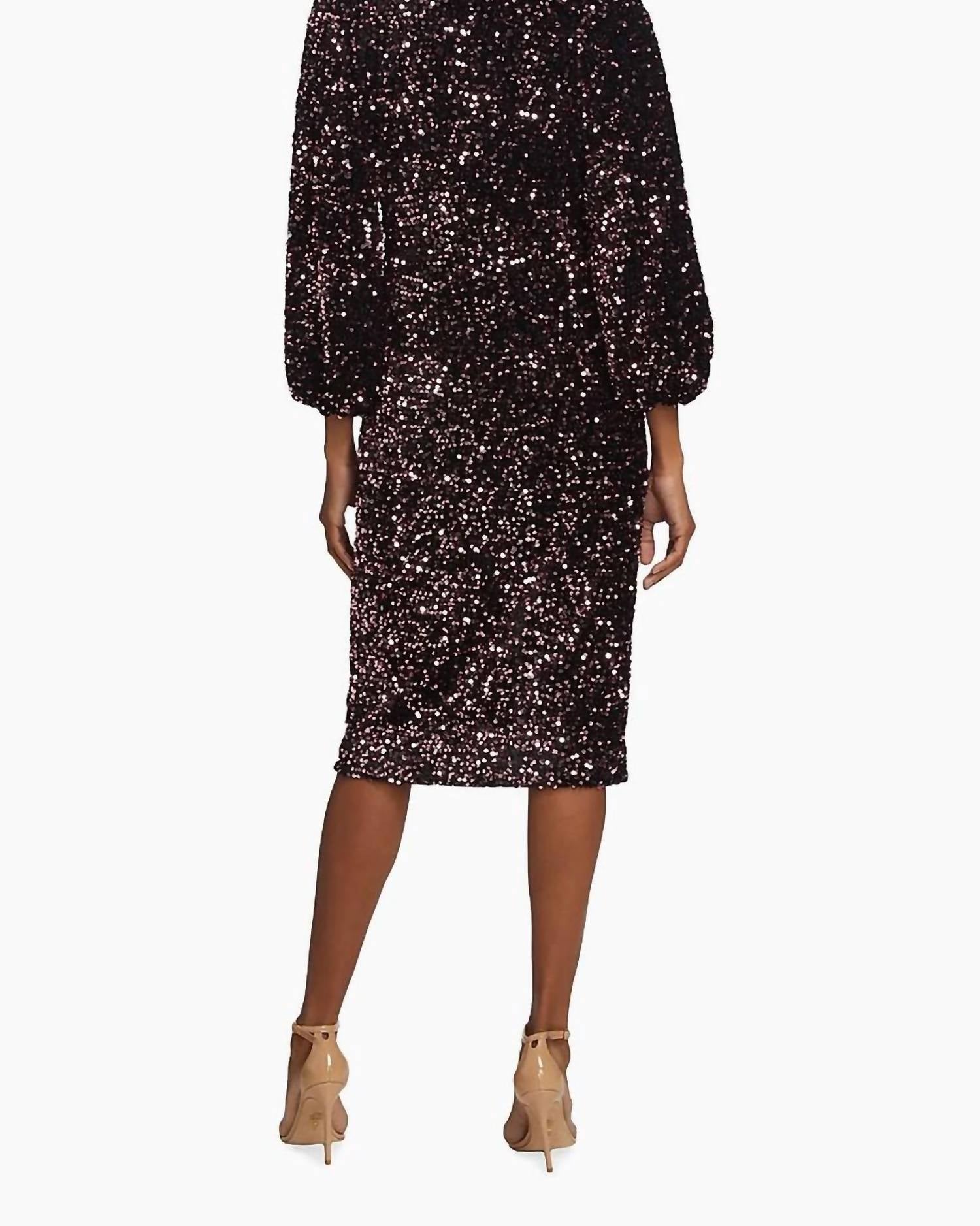 Elie Tahari - The Robin Sequin Sheath Dress