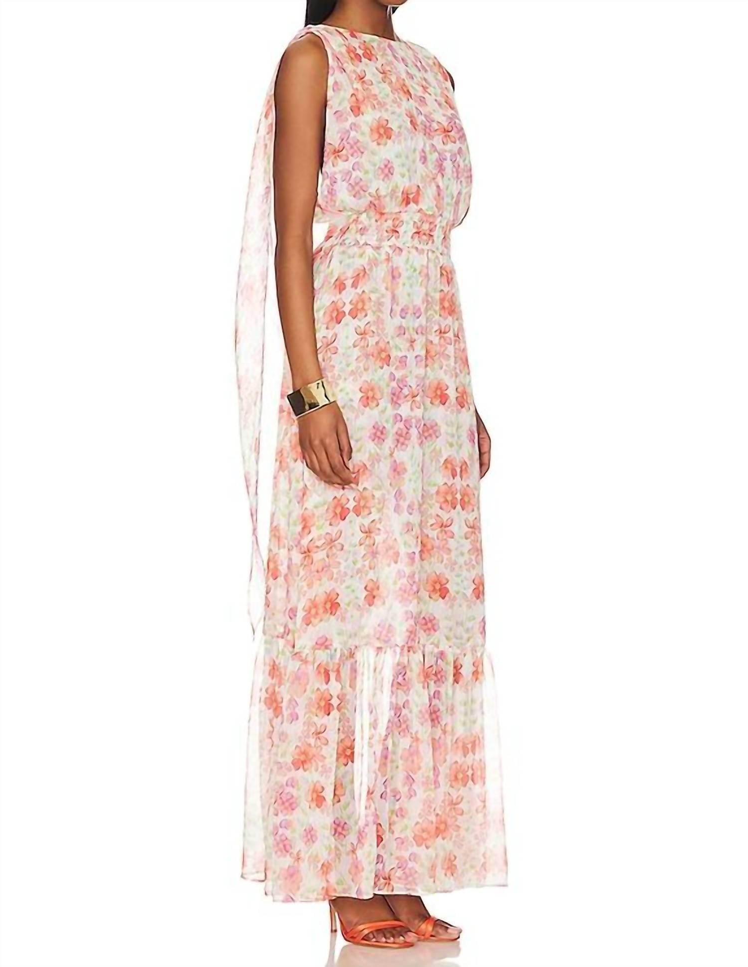 Misa Los Angeles Graziella Dress in cora flora - women's dress - view 4