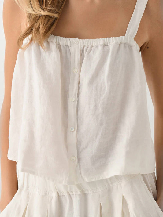 Velvet By Graham & Spencer - Quin Linen Tank Top