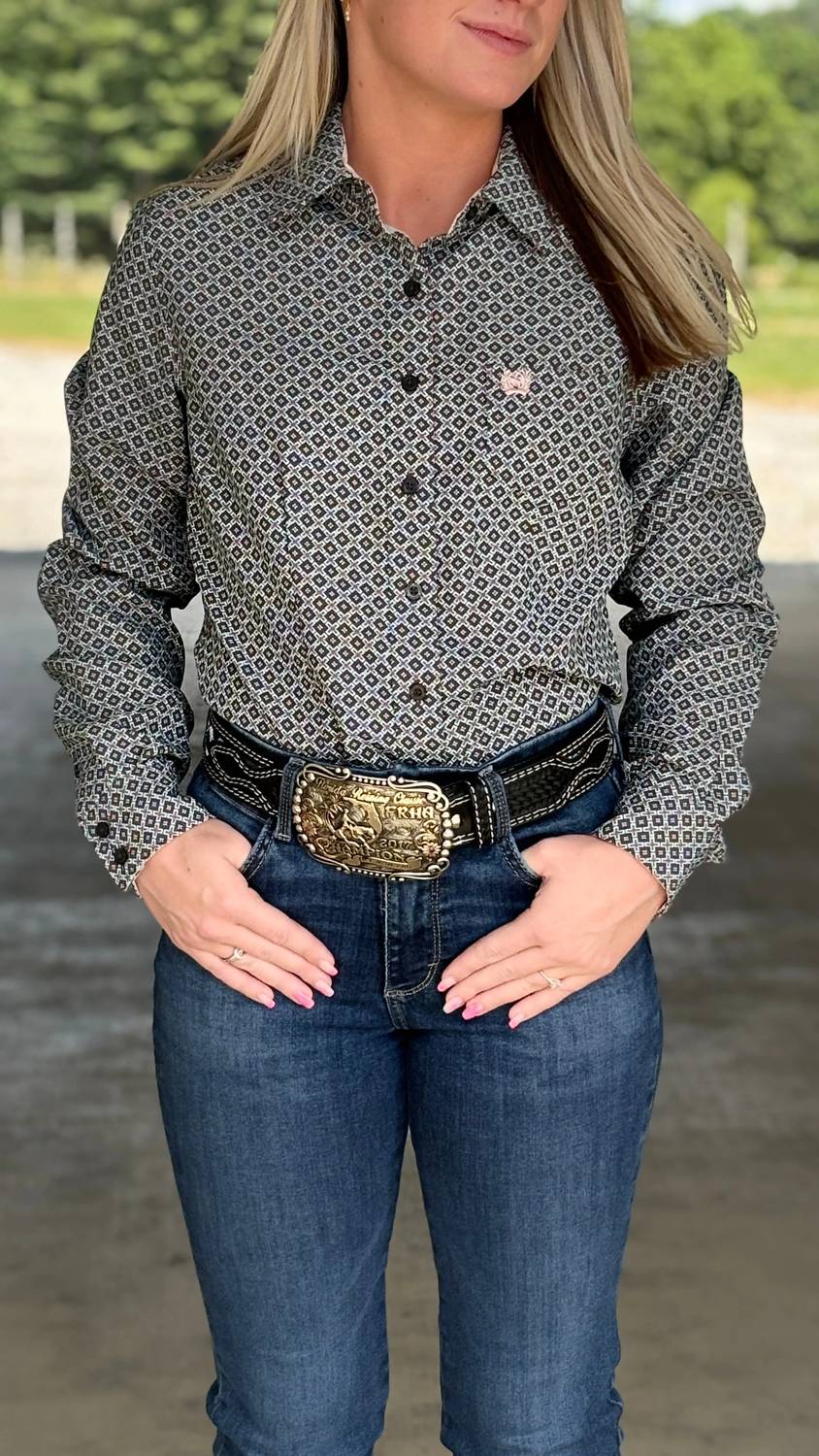 Cinch - Long Sleeve Western Button-down Shirt