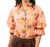 Ivy Jane - Pointed Collar Pouf Sleeve Shirt