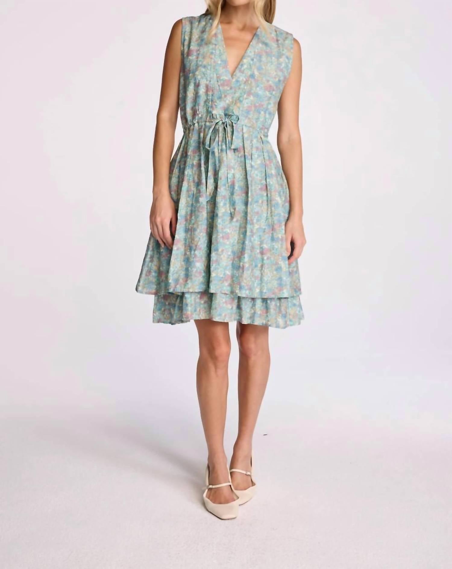 sundays Daphne Mini Dress in vintage floral - women's dress