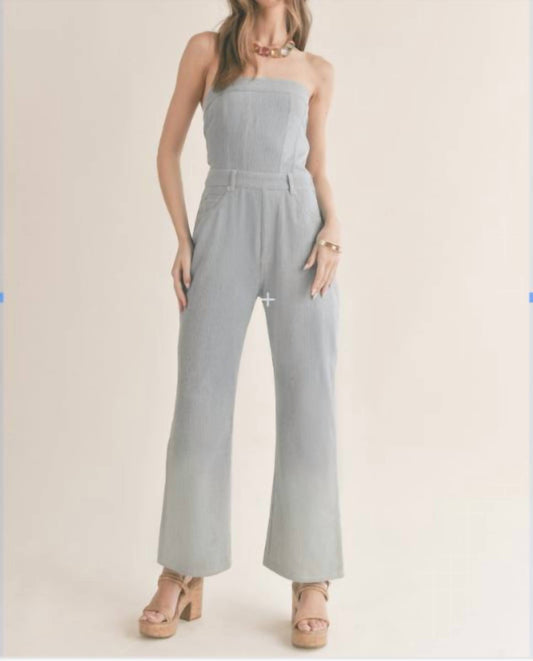 Sage The Label - Locals Only Sidezip Denim Jumpsuit