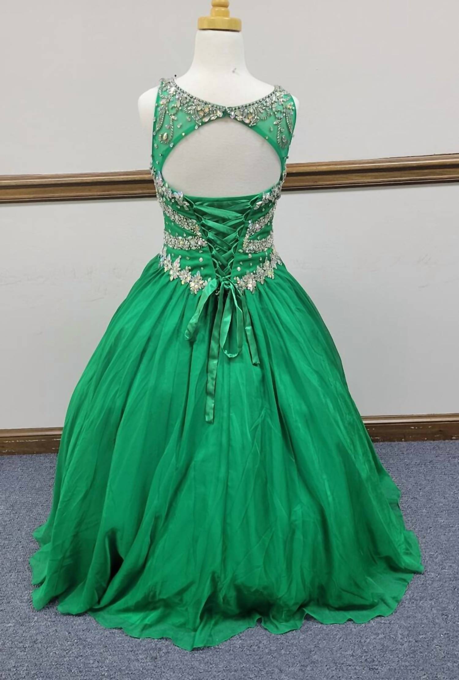 Little Rosie - Girl's Glitz Long Pageant Dress