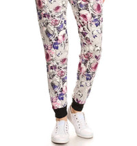 Love It - Grey Floral Jill Jogger Pants