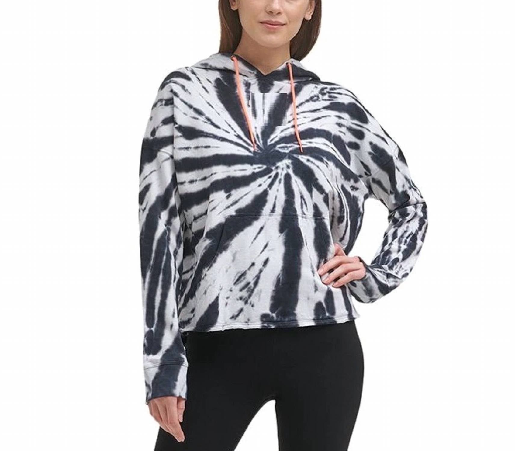 Dkny - Activewear Tie Dye Hooded Sweatshirt