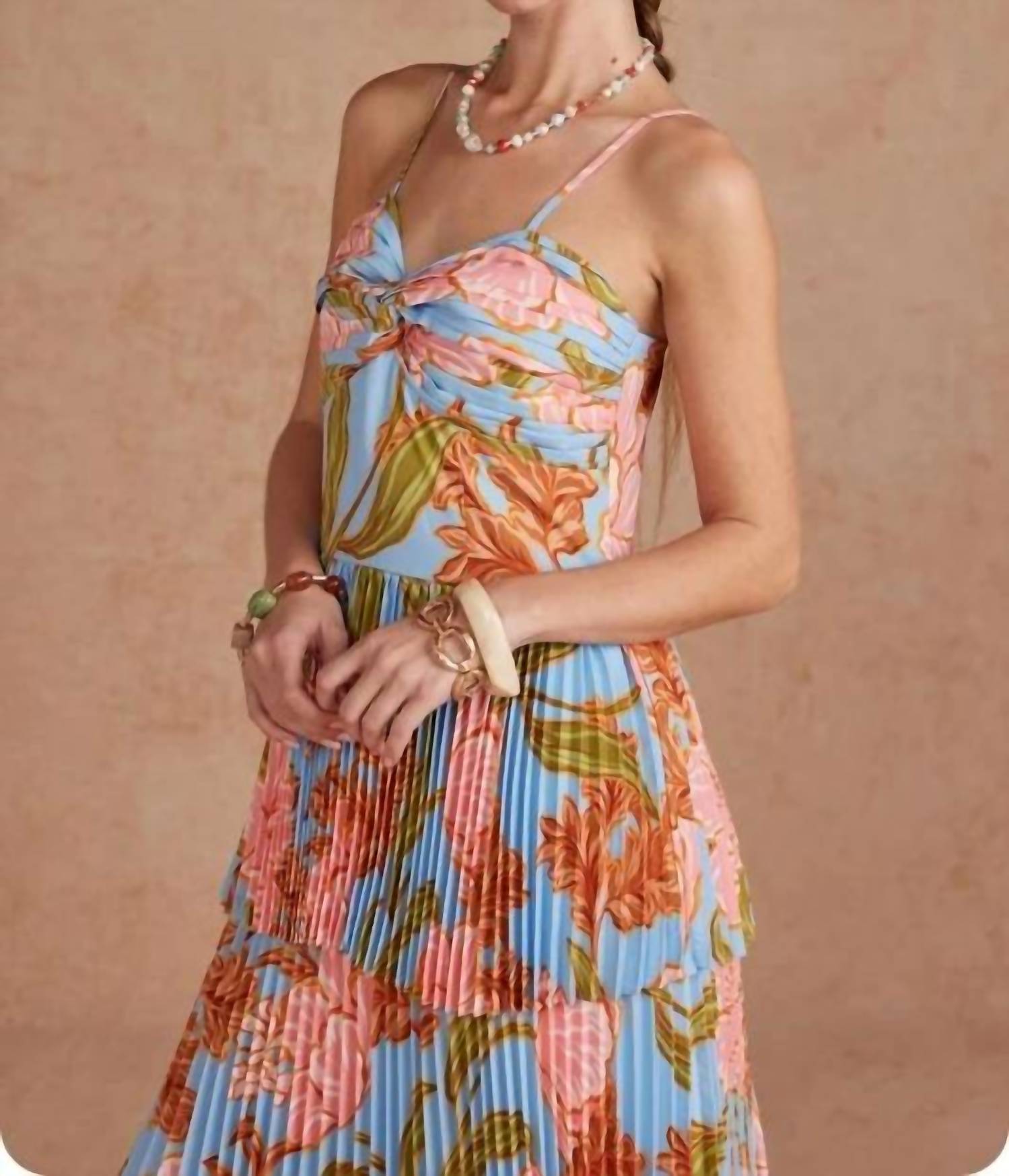 Strut & Bolt - Women's Lennyn Floral Pleated Maxi Dress