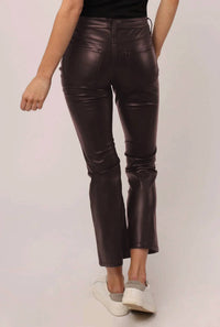 Dear John Denim - Jeanne Leather Crop Flare Pants