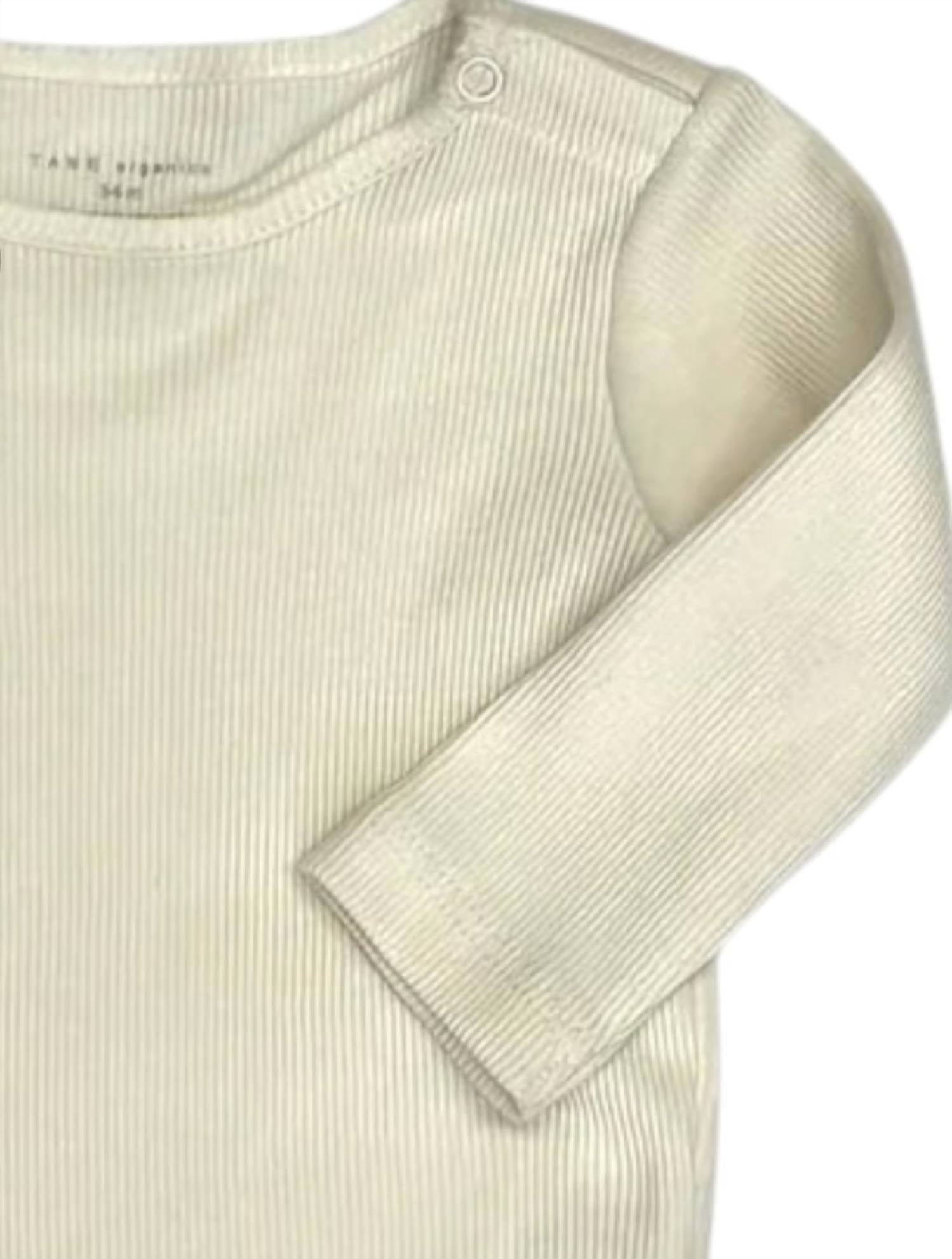 Tane - Baby's Long Sleeve Top With Raw Edge