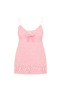 Loveshackfancy - Meva Tweed Lace-Trimmed Mini Dress
