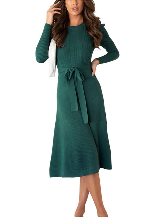 Wholesalesir - Long Sleeve Knitted Dress