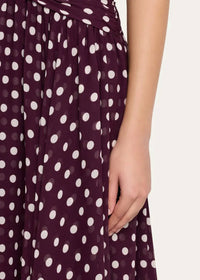 Cinq A Sept - Women Madga Drop-Waist Camille Polka Dot Midi Dress