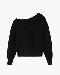 White + Warren - Brushed Cashmere Off The Shoulder Top