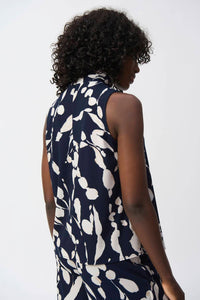 Joseph Ribkoff - Chic Abstract Sleeveless Top