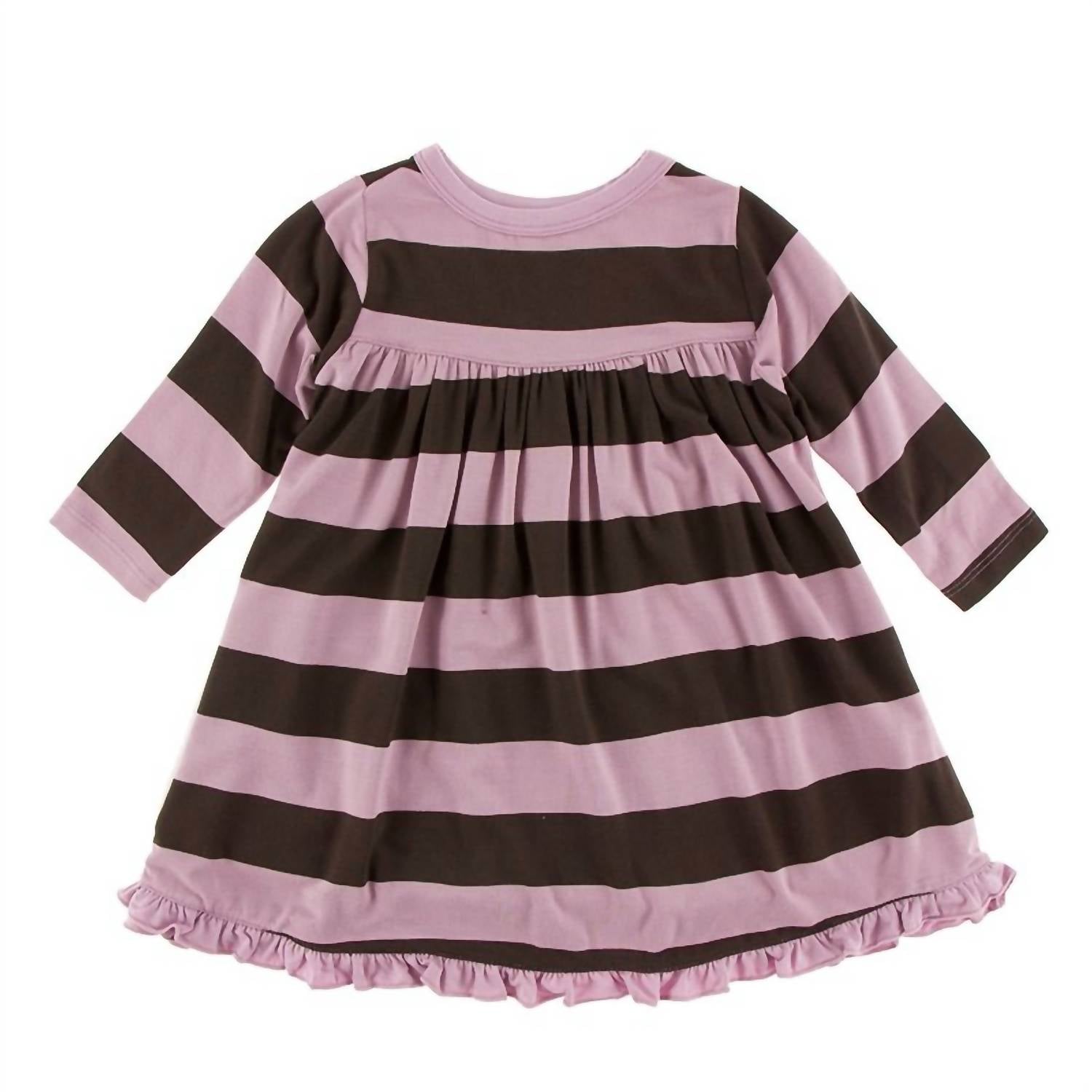 Kickee - Girls' Classic Long Sleeve Swing Dress
