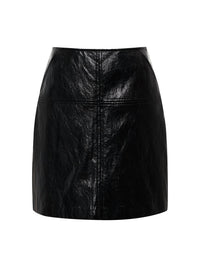Sanctuary Broadway Leather Skirt in black 2 - women's skirt - view 4