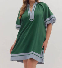 Entro - Linen Blend Short Sleeve Mini Dress