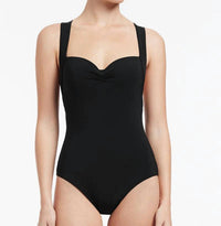 JETS Infinity Moulded Cup One Piece in black - women's swimwear