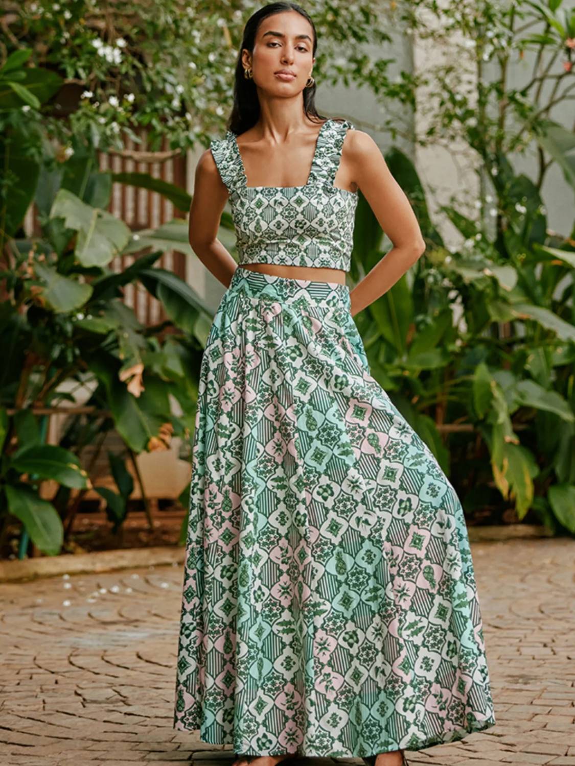 Verandah - Panelled Maxi Skirt