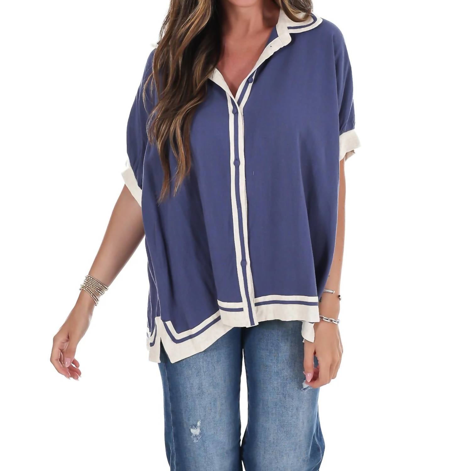 Umgee - Women's Coastal Classic Linen Top