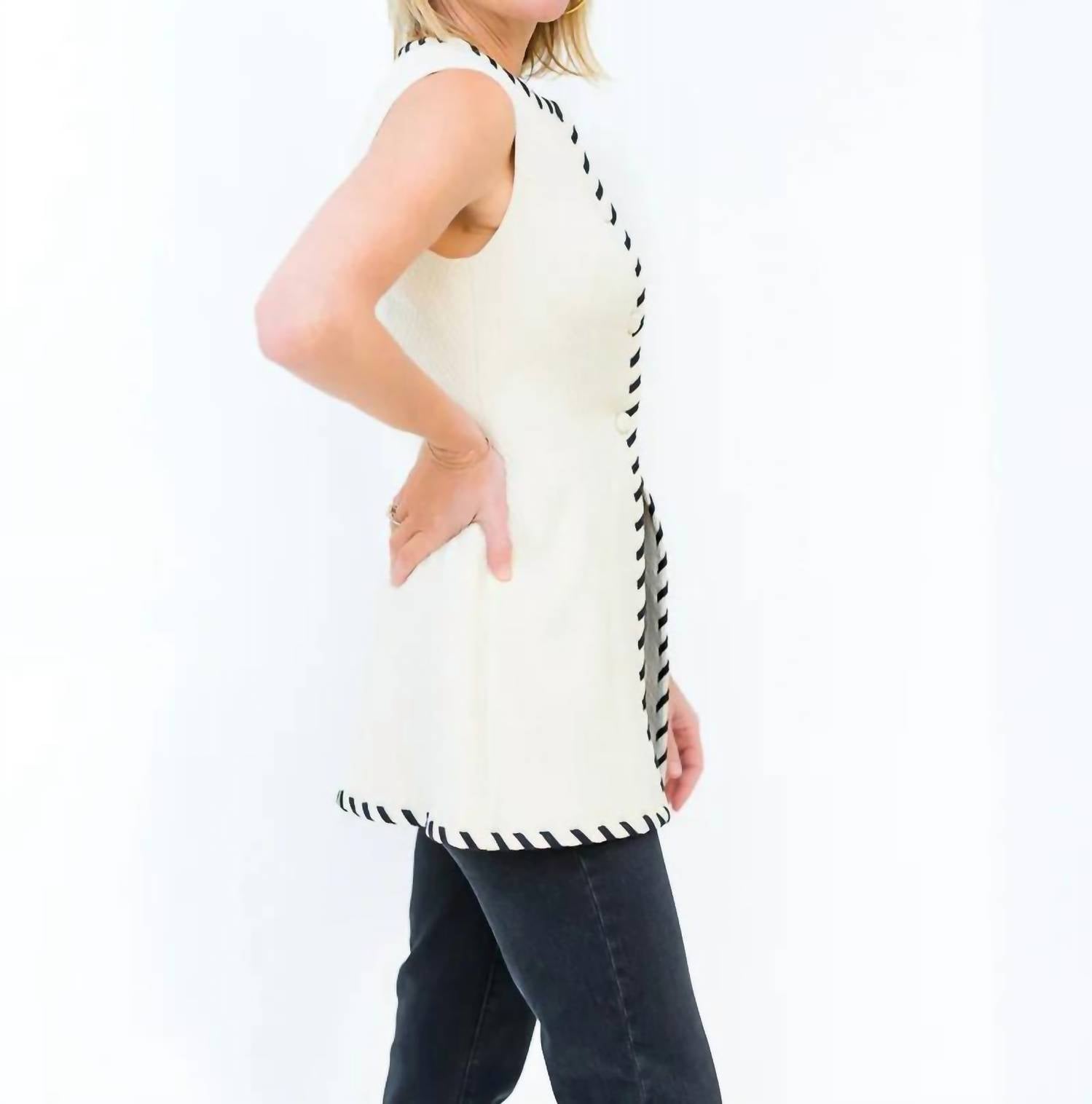S'Edge - Taylor Button Front Vest