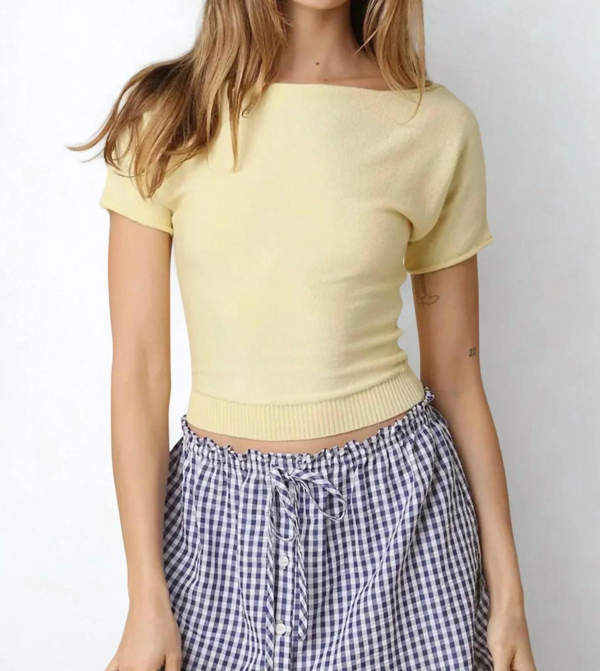 Olivaceous - Angela Boat Neck Tee