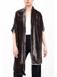 Elaine Kim - Amari Shrug with Silk Contrast