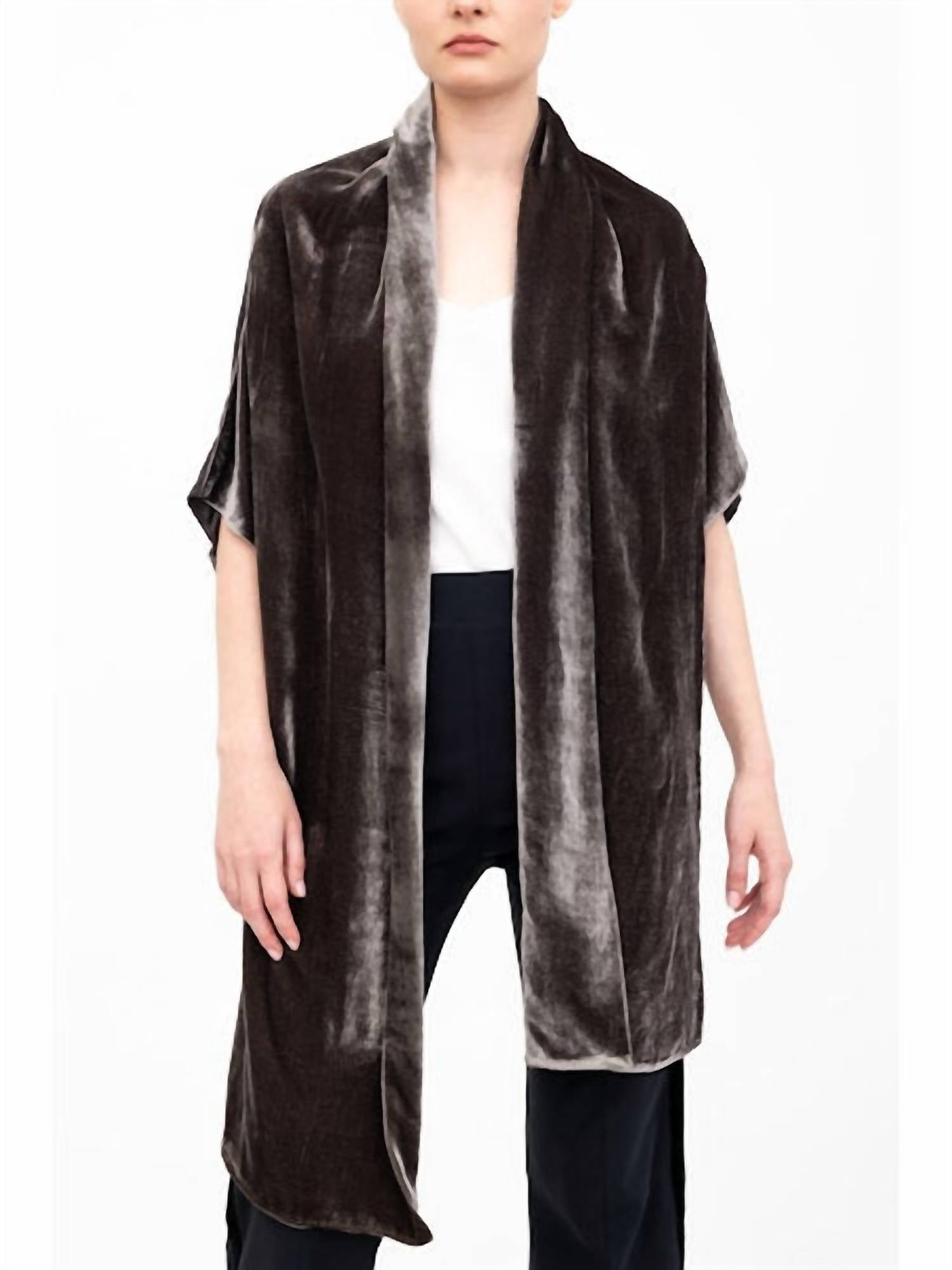 Elaine Kim - Amari Shrug with Silk Contrast