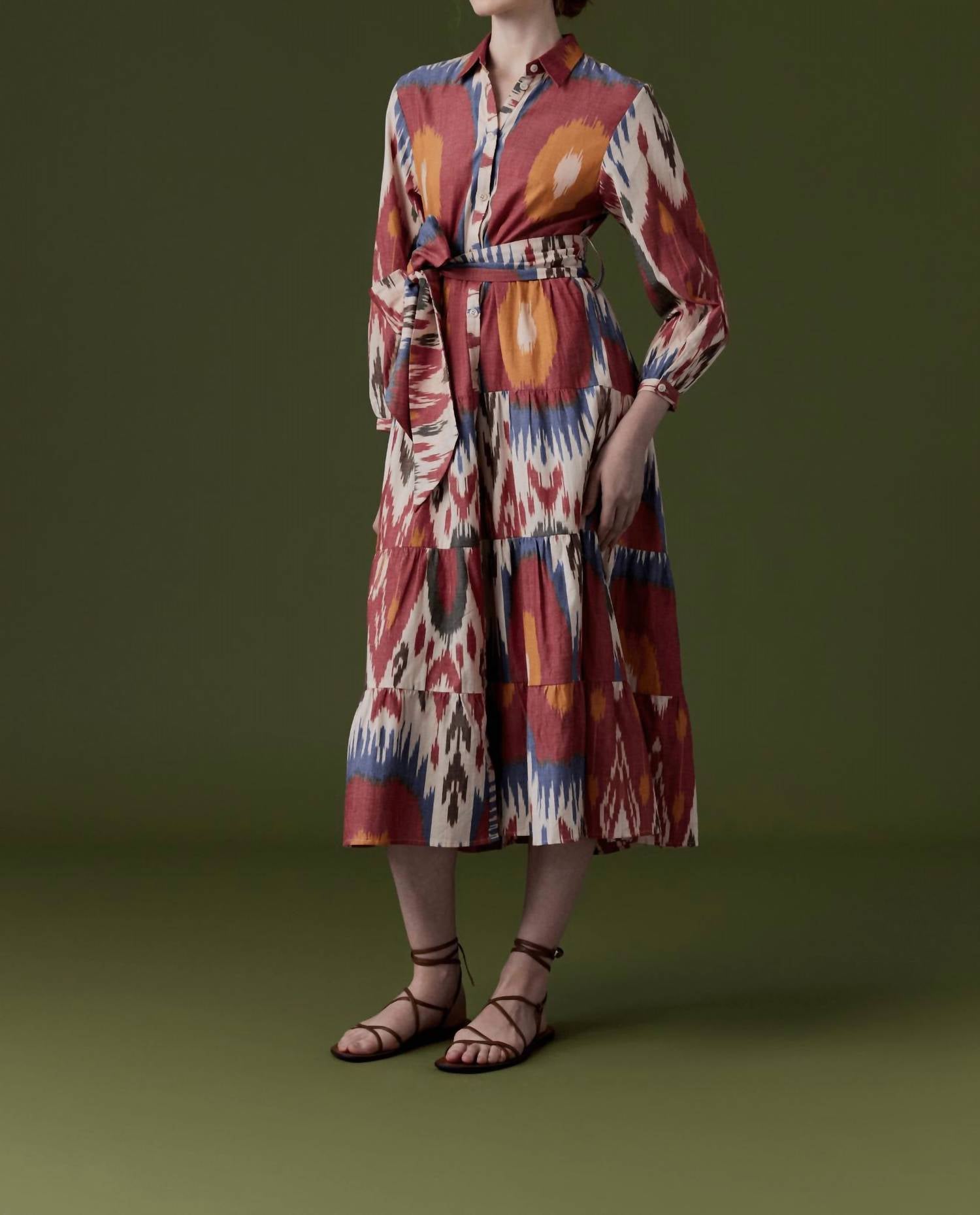 Guadalupe Design - Ariel Ikat Midi Dress