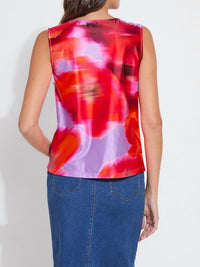 Lysse - Rosario Draped Printed Top