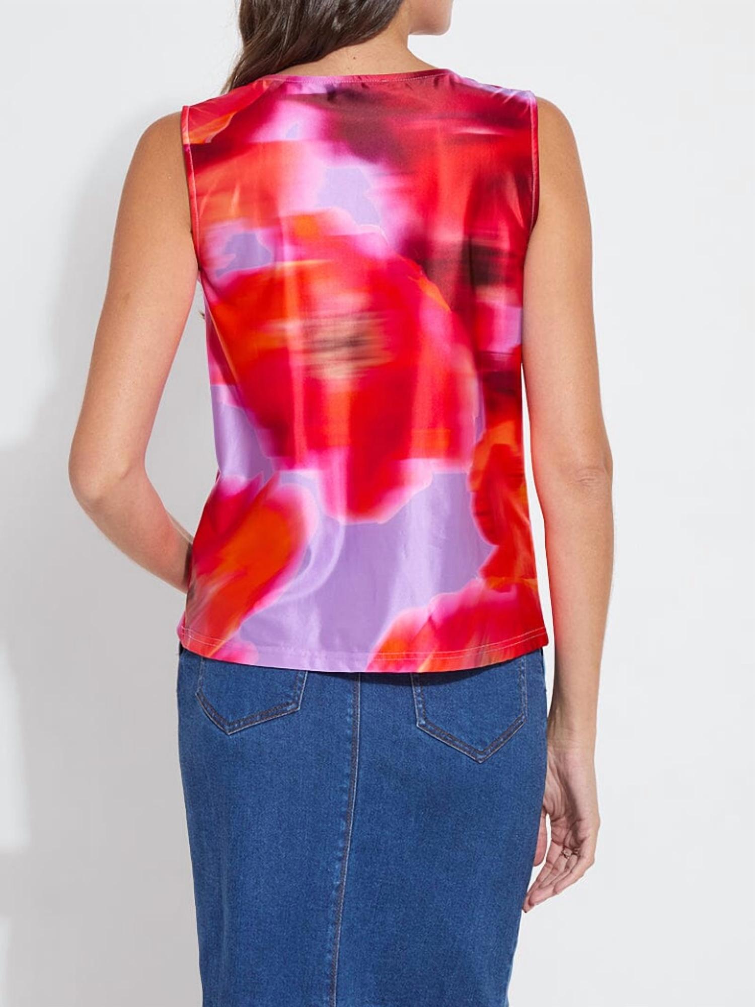 Lysse - Rosario Draped Printed Top