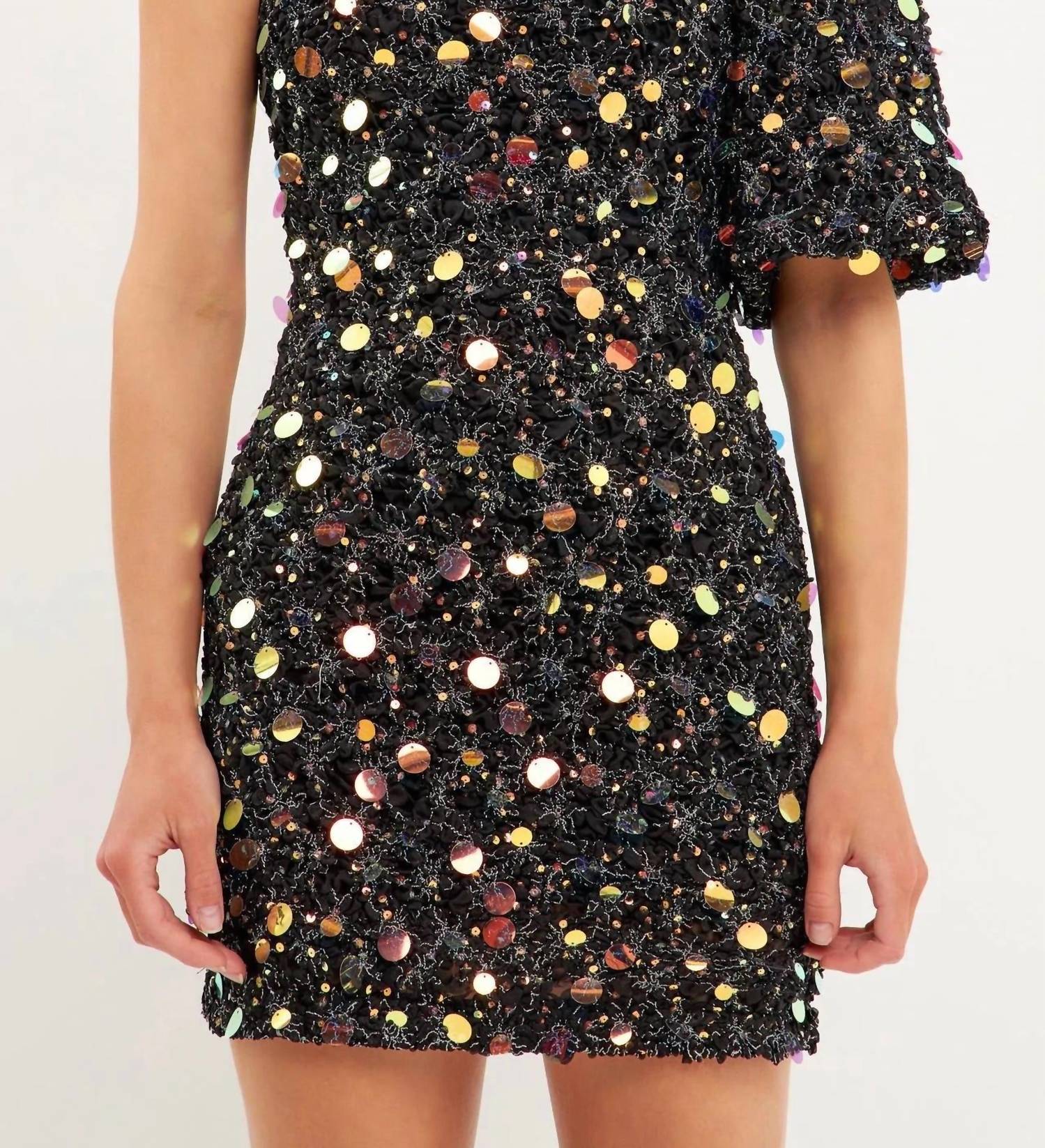 Endless Rose - Sequin One Shoulder Mini Dress