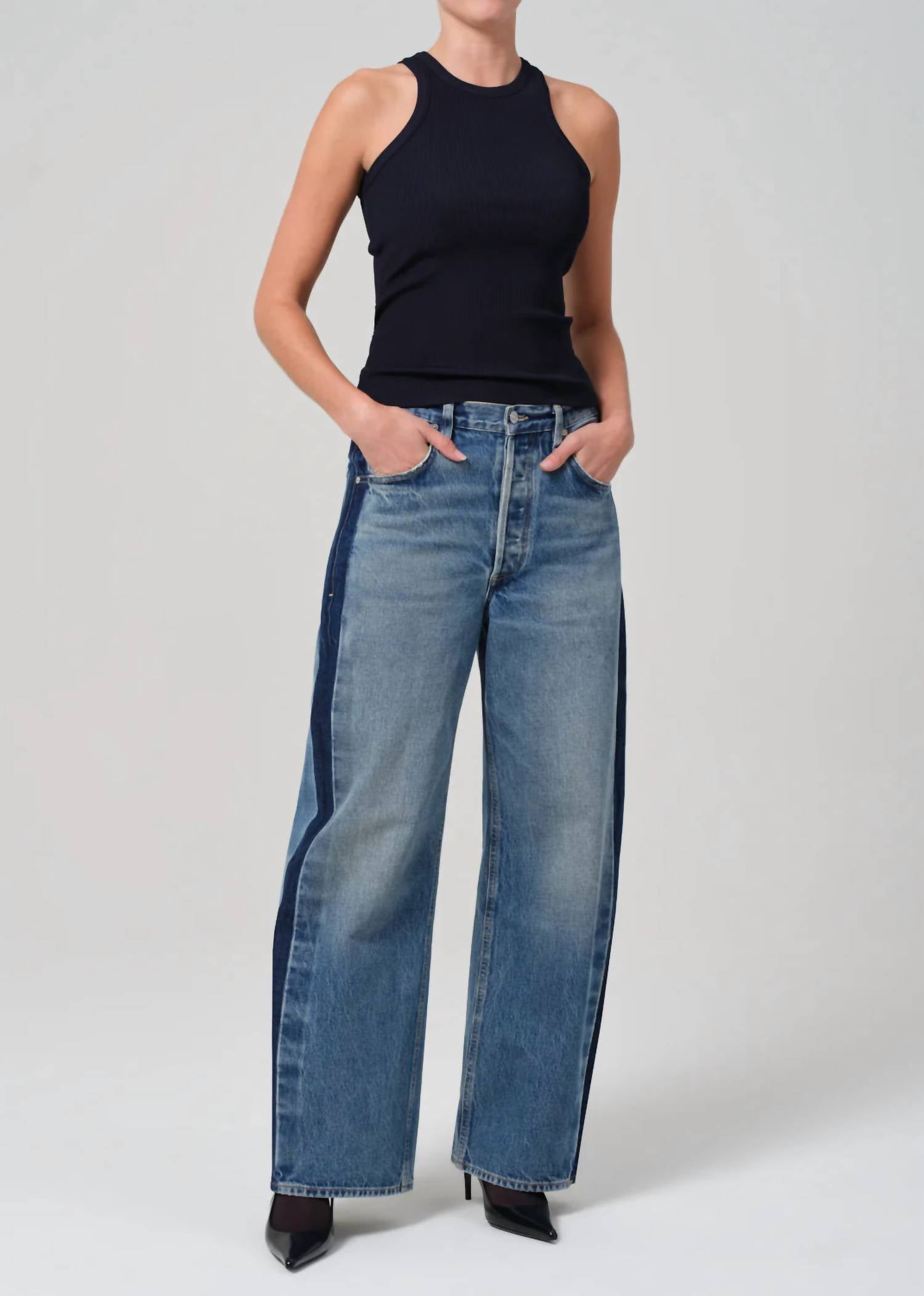 Citizens Of Humanity - Ayla Baggy Tuxedo Stripe Jeans