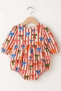 BRITON COURT Girl's Long Sleeve Goldie Bubble in bright red - kids' item