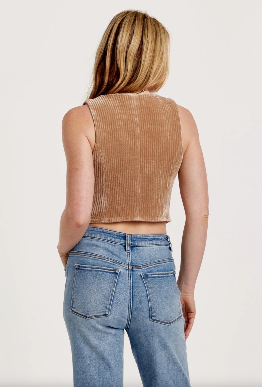 Another Love - Cedric Chenille Button Up Vest